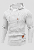 Jersey hombre con capucha punto texturizado cordones - Ronan