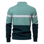 Jersey de punto con media cremallera y rayas - Aurel