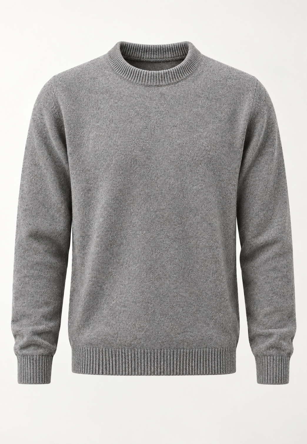 Jersey hombre cuello redondo punto liso manga larga - Dorian