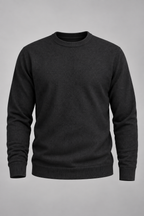 Jersey hombre cuello redondo punto liso manga larga - Nikolai
