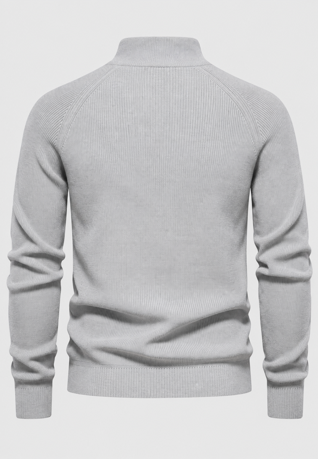 Jersey hombre media cremallera cuello alto manga raglán - Leif