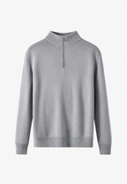 Jersey lana merino hombre media cremallera cuello alto - Florent