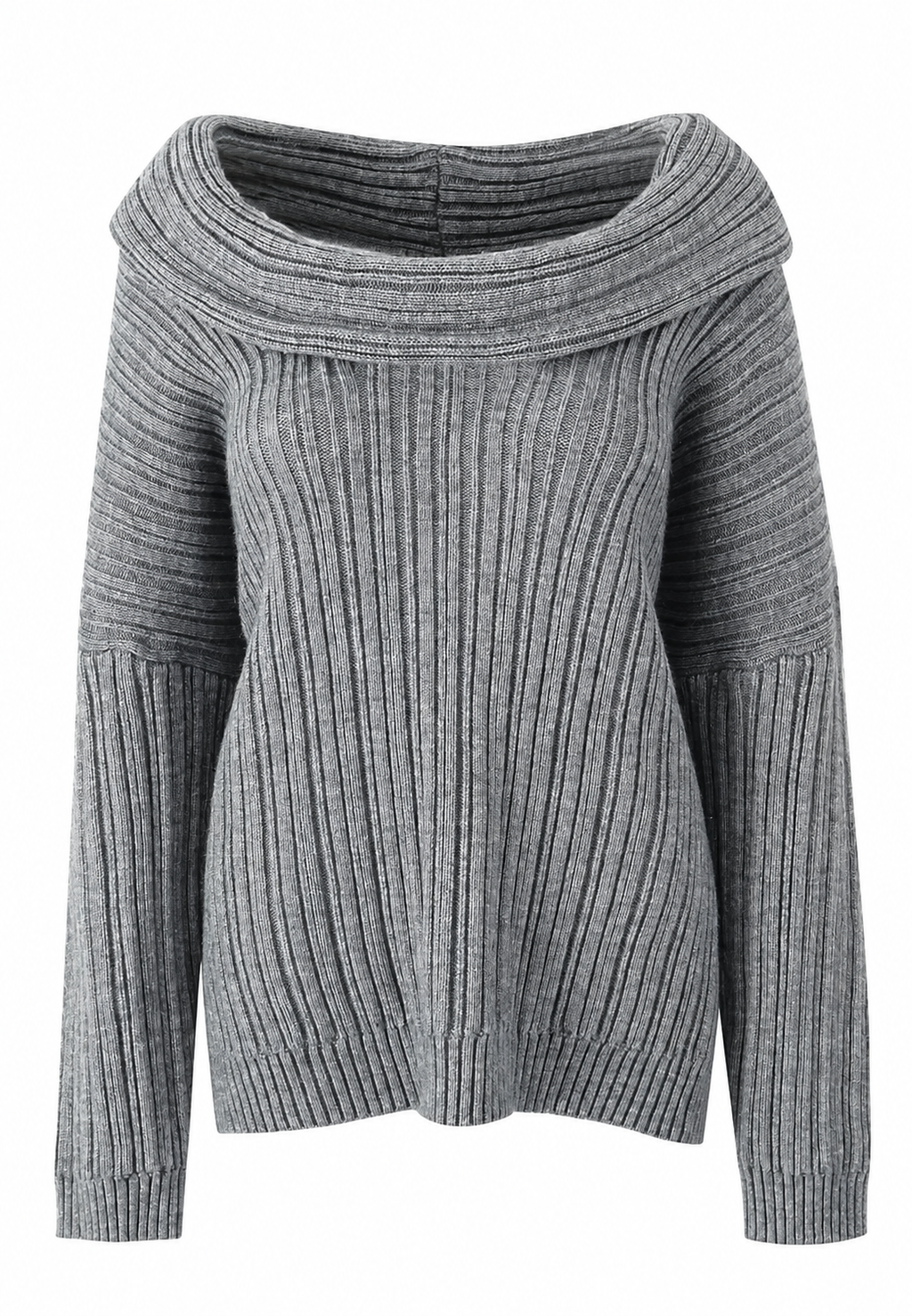Jersey mujer escote asimétrico hombro descubierto - Séverine