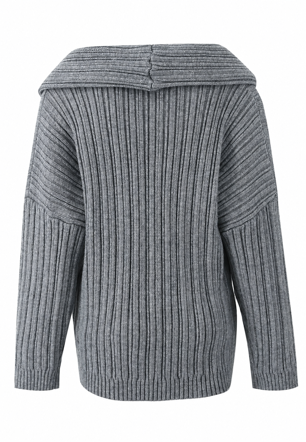 Jersey mujer escote asimétrico hombro descubierto - Séverine