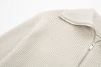 Jersey mujer rayas media cremallera cuello alto - Holly