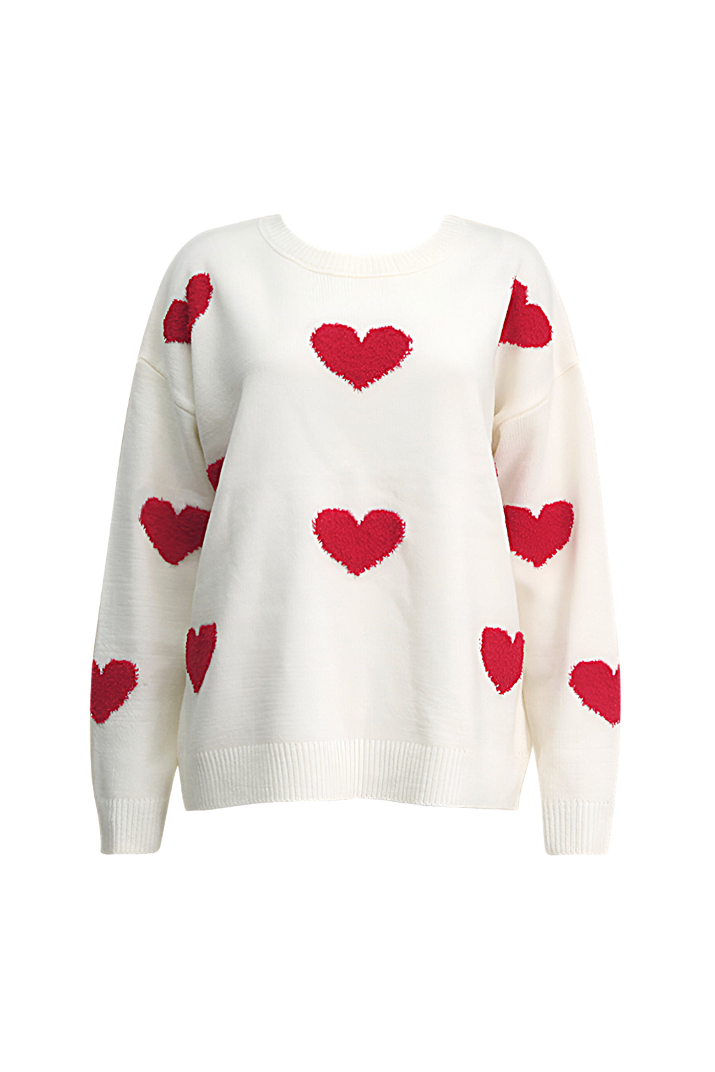 Jersey oversize de punto con corazones - Barissa