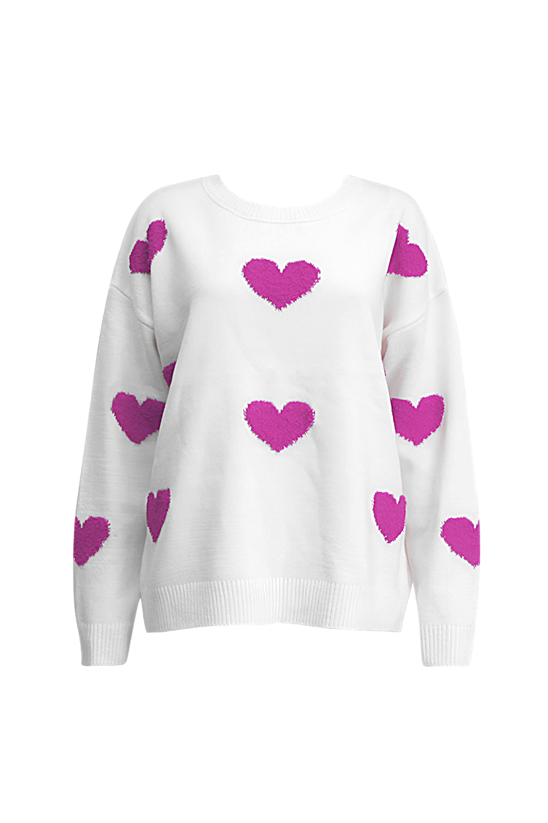 Jersey oversize de punto con corazones - Barissa