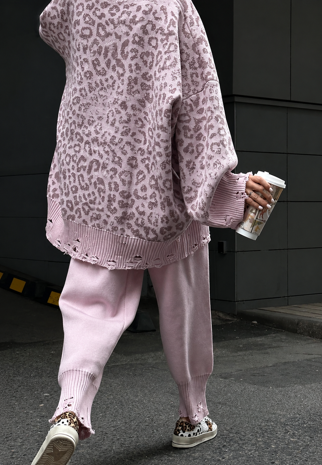 Jersey oversize mujer estampado gráfico detalles rotos - Liora