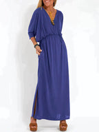 Janina - Vestido casual con abertura