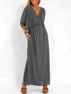 Janina - Vestido casual con abertura