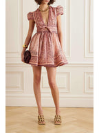 Belvela - Minivestido estampado con escote