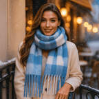 Bufanda de cuadros para mujer de efecto suave y elegante - Karmin