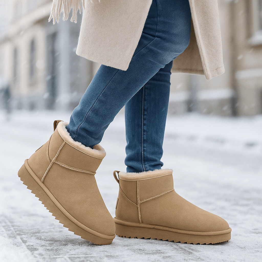 Botines para mujer de efecto ante - Nalvine