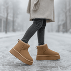 Botines para mujer de efecto ante - Nalvine