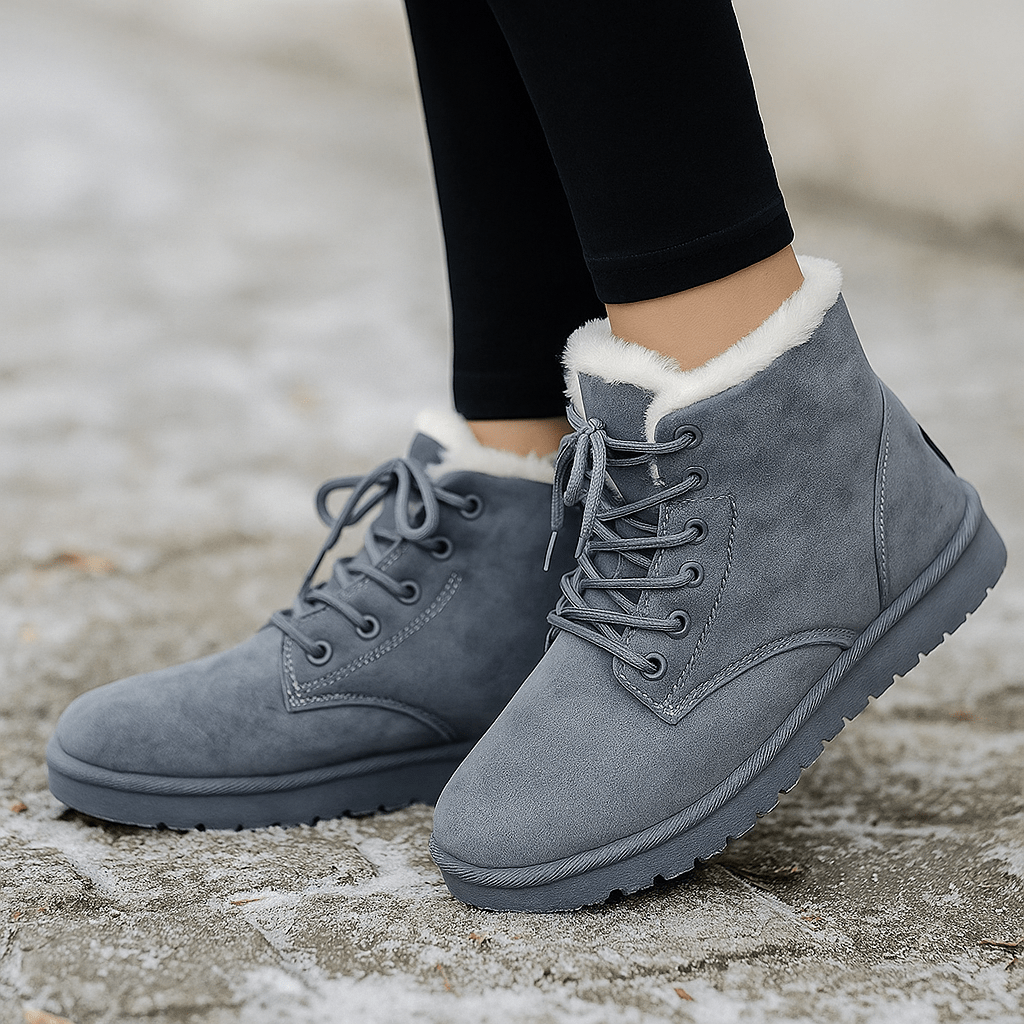 Botas invernales con acabado aterciopelado - Alvine