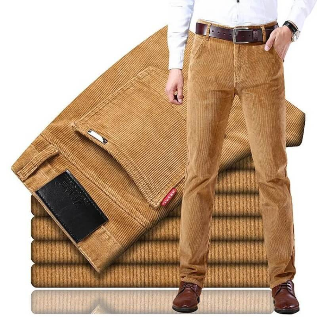 Rüdiger - Pantalones casual de pana para hombre