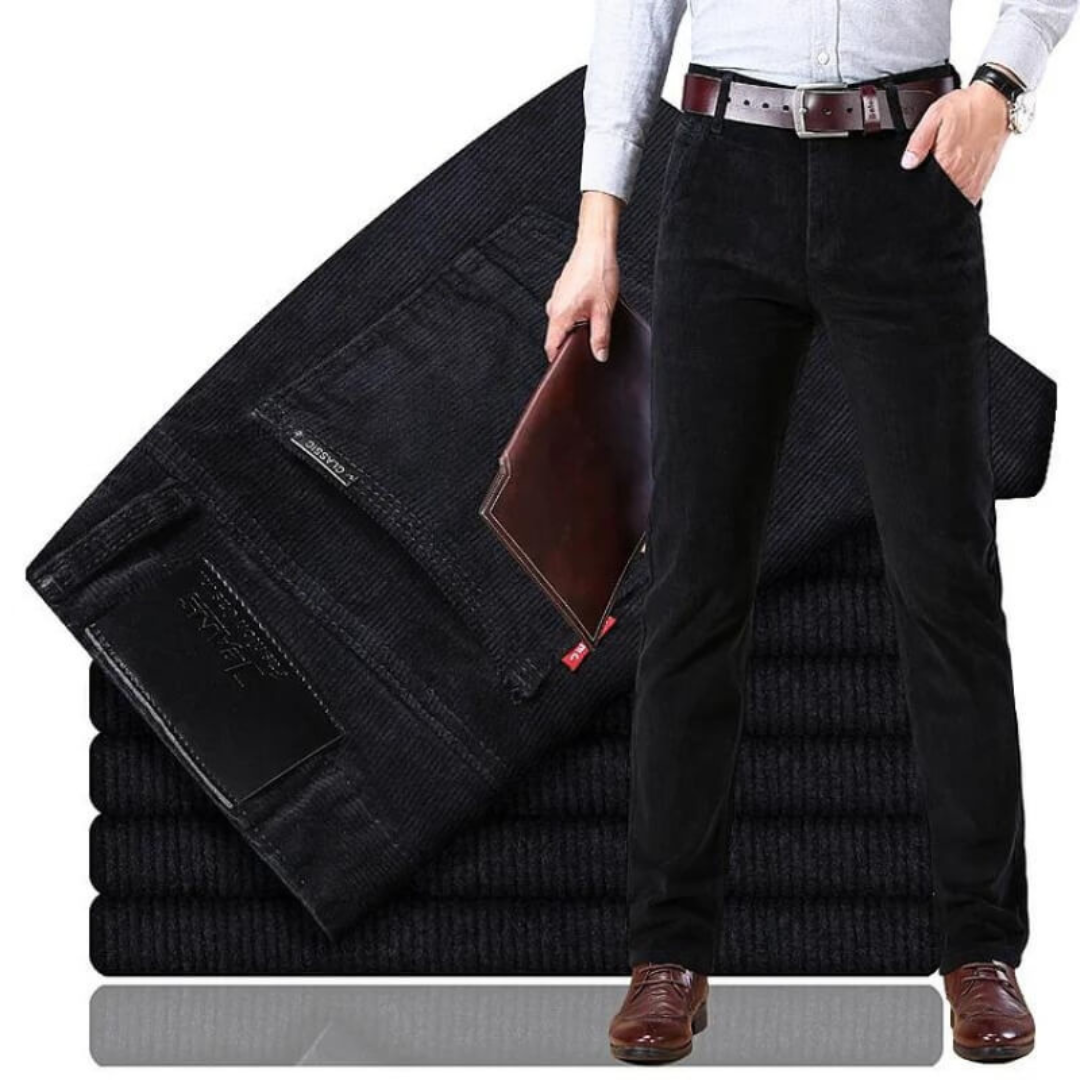 Rüdiger - Pantalones casual de pana para hombre