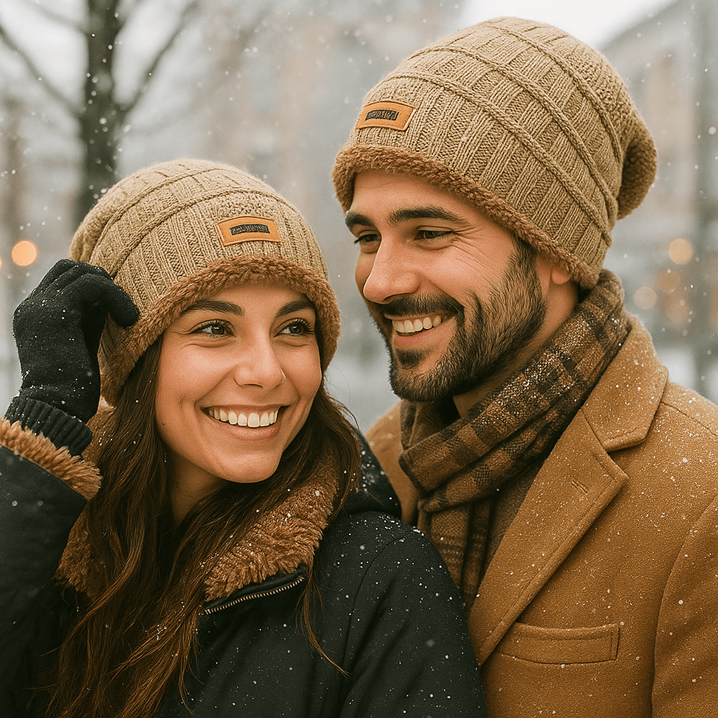 Gorro unisex efecto doble abrigo - Taelion