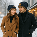 Gorro unisex efecto doble abrigo - Taelion