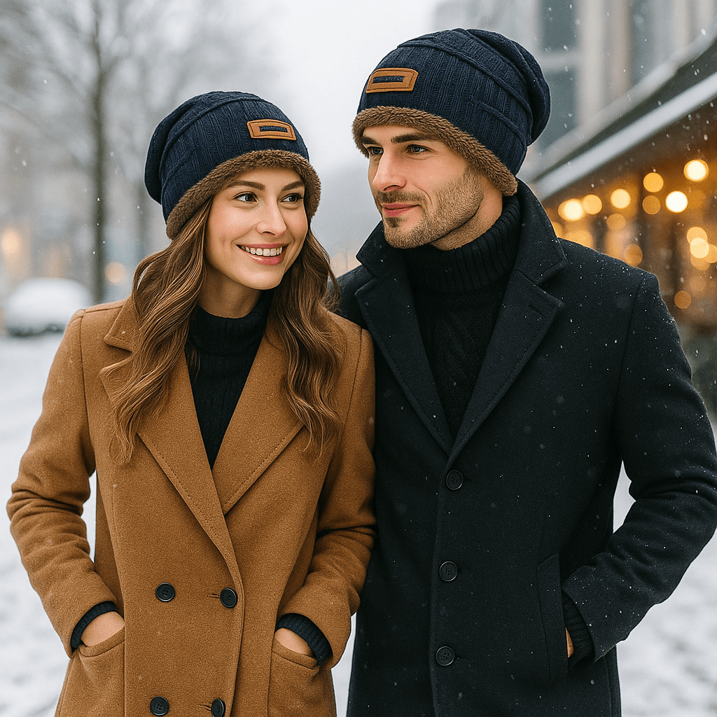 Gorro unisex efecto doble abrigo - Taelion