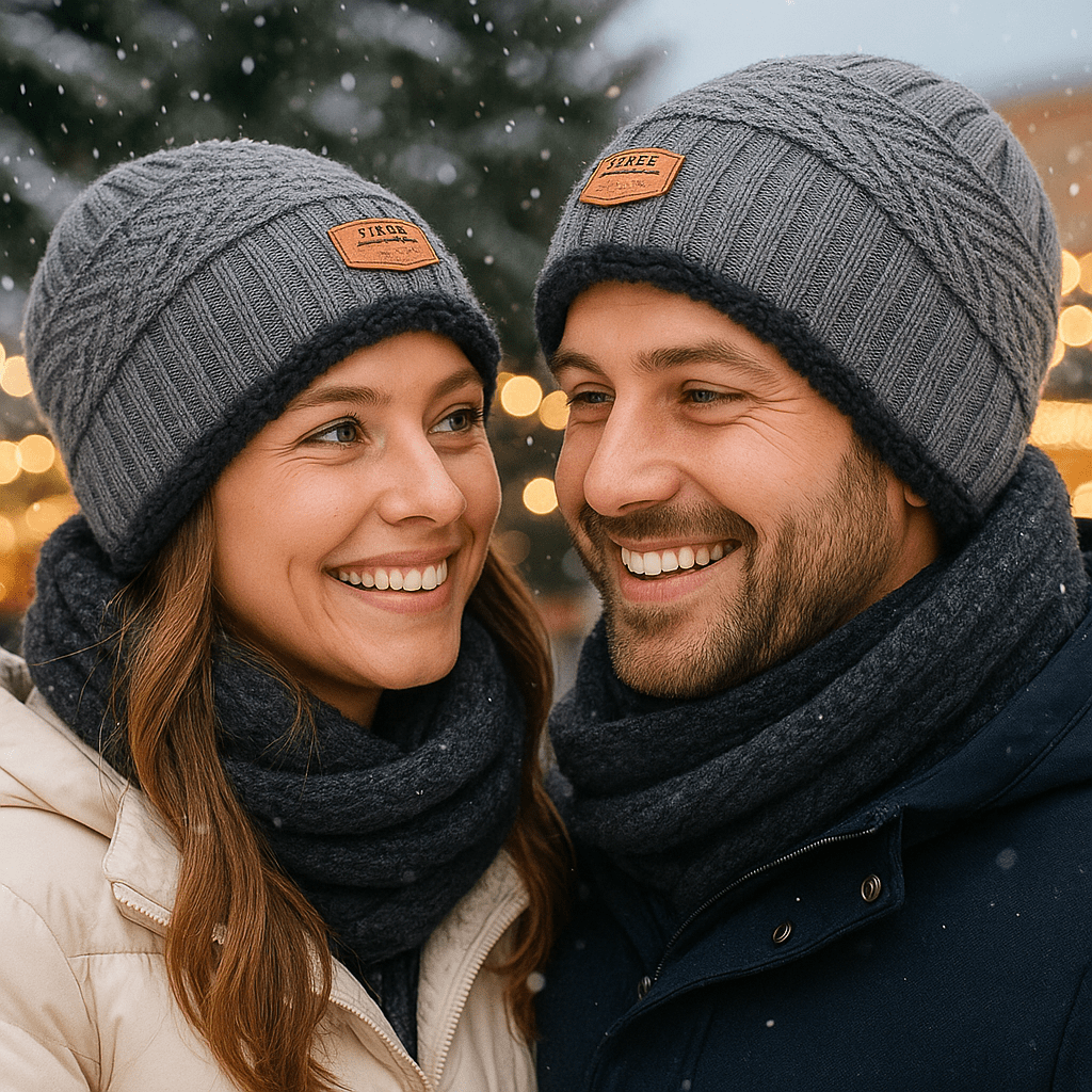 Gorro unisex efecto doble abrigo - Taelion