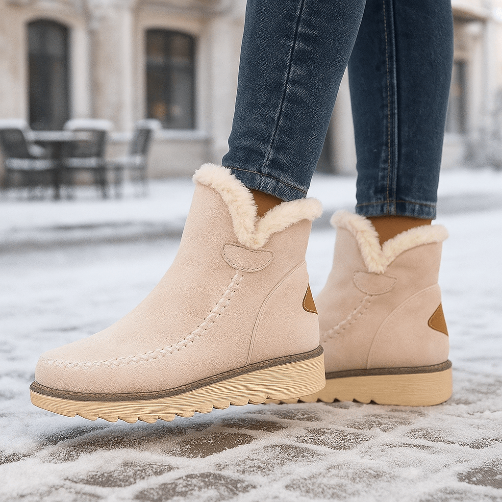 Botines para mujer de efecto afelpado - Olyane