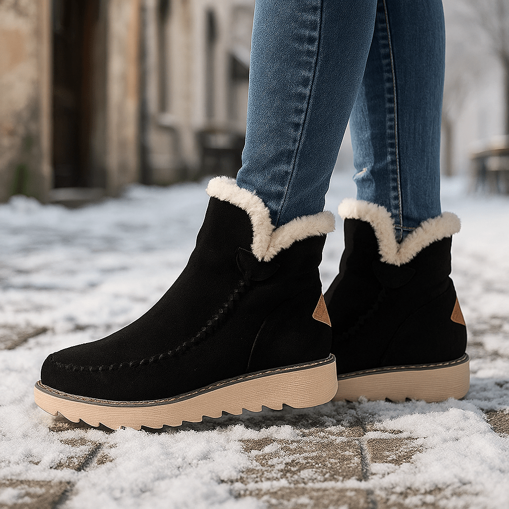 Botines para mujer de efecto afelpado - Olyane