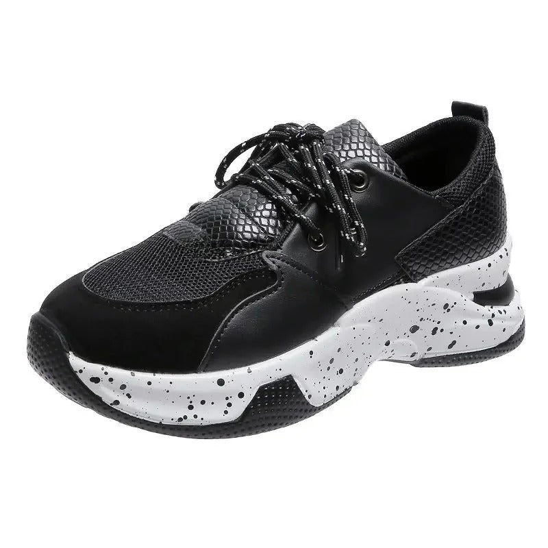 Alondra - Zapatillas deportivas con estampado de leopardo para mujer