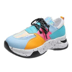 Alondra - Zapatillas deportivas con estampado de leopardo para mujer