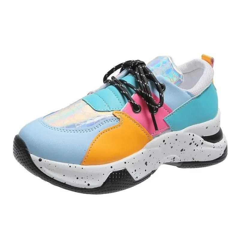 Alondra - Zapatillas deportivas con estampado de leopardo para mujer