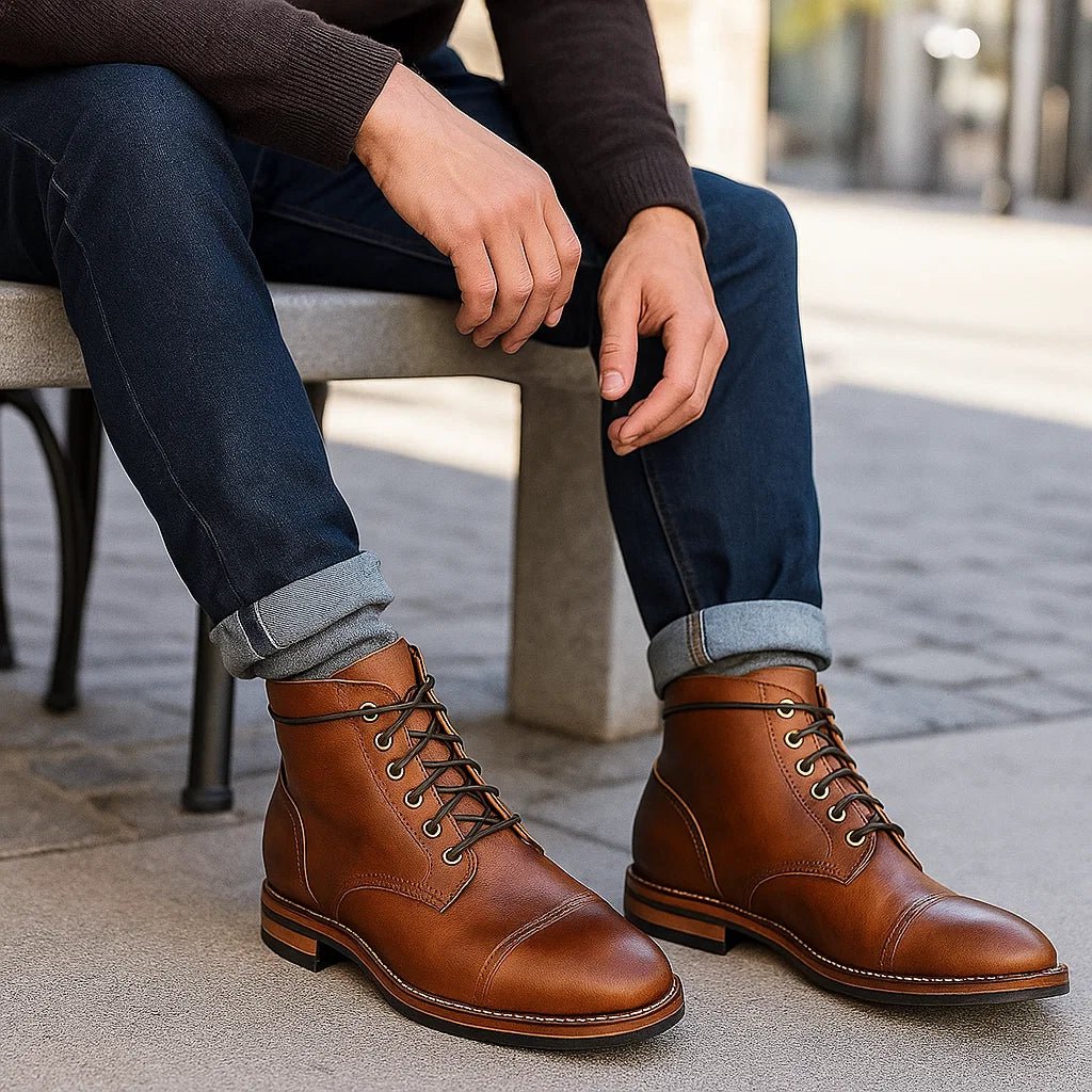 Botas urbanas para hombre material sintético premium - Emerien