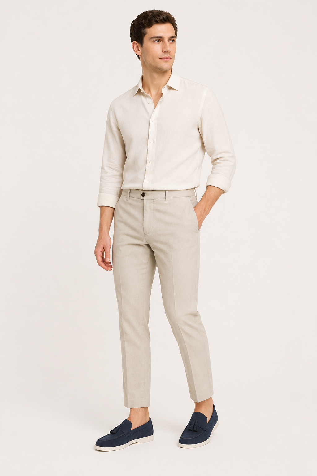 Mocasín casual de hombre con borlas y suela en contraste - Jannik