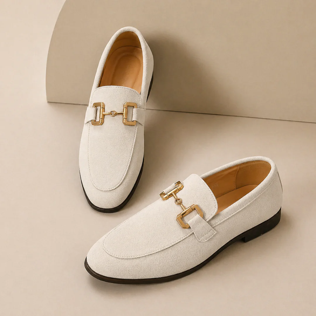 Mocasines hombre hebilla metálica diseño clásico - René