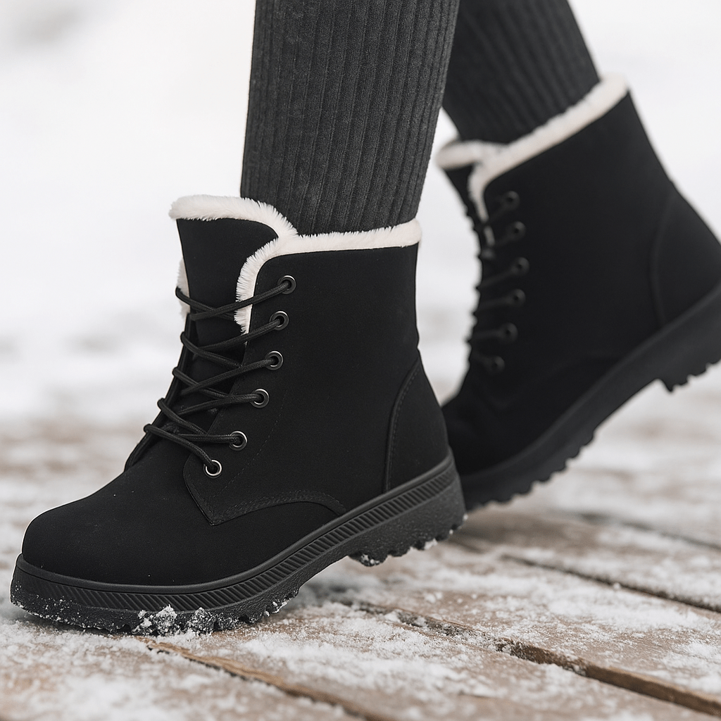 Botines para mujer de efecto afelpado - Lirenne