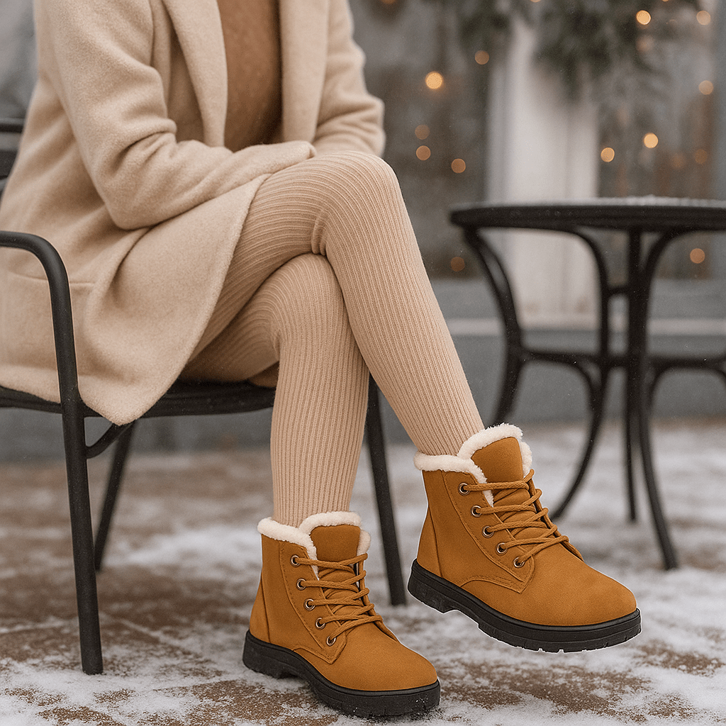 Botines para mujer de efecto afelpado - Lirenne