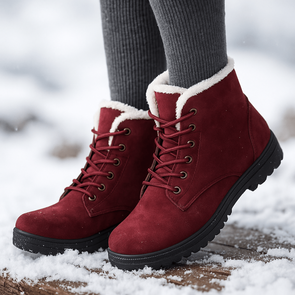 Botines para mujer de efecto afelpado - Lirenne