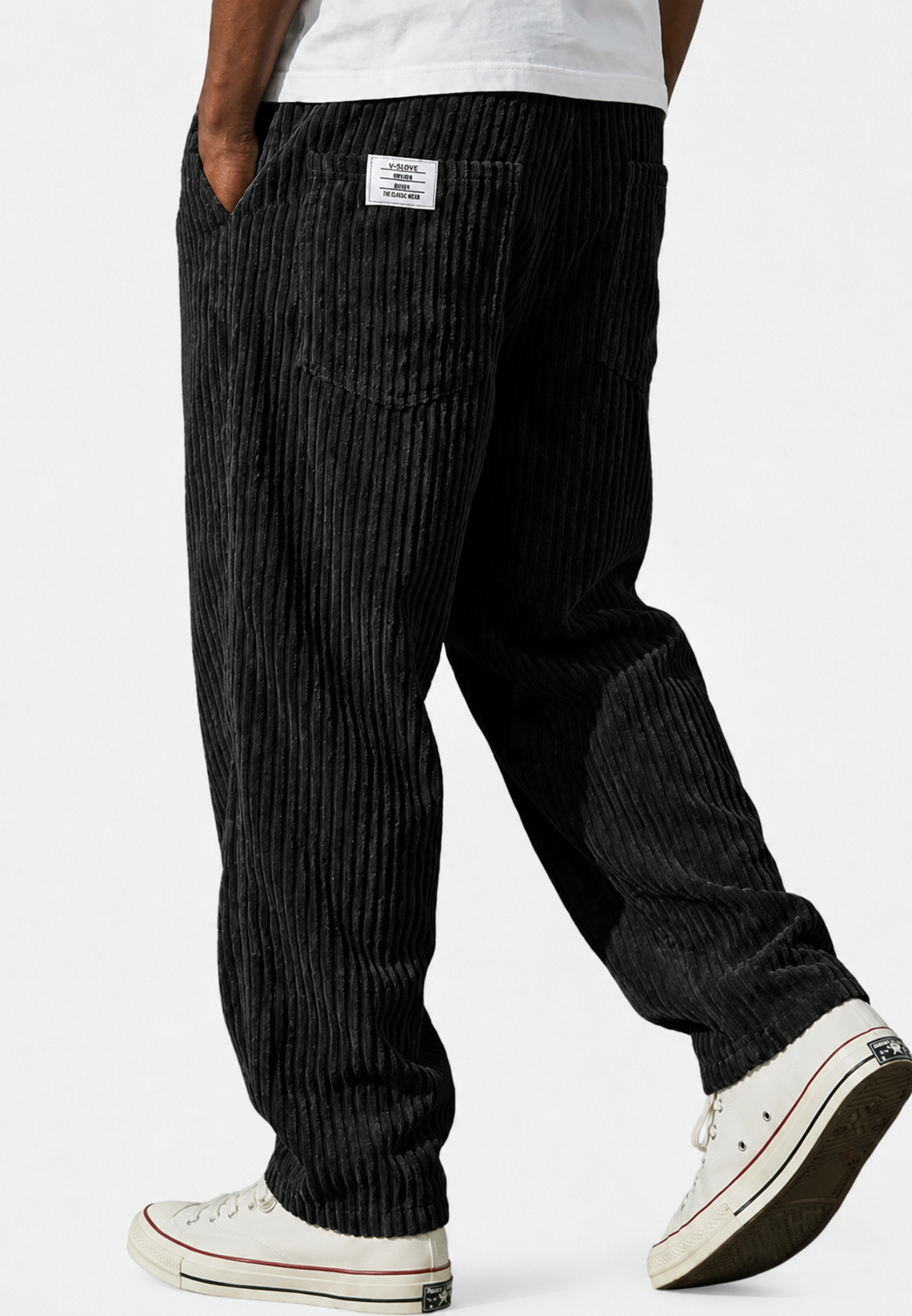 Pantalón de pana hombre corte holgado con bolsillos - Bastian