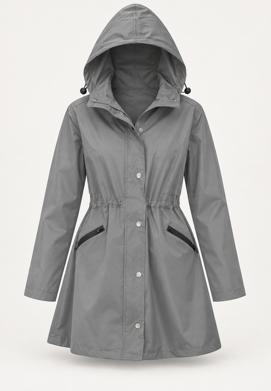 Parka impermeable mujer capucha cintura ajustable - Vérane