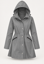 Parka impermeable mujer capucha cintura ajustable - Vérane