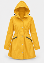 Parka impermeable mujer capucha cintura ajustable - Vérane