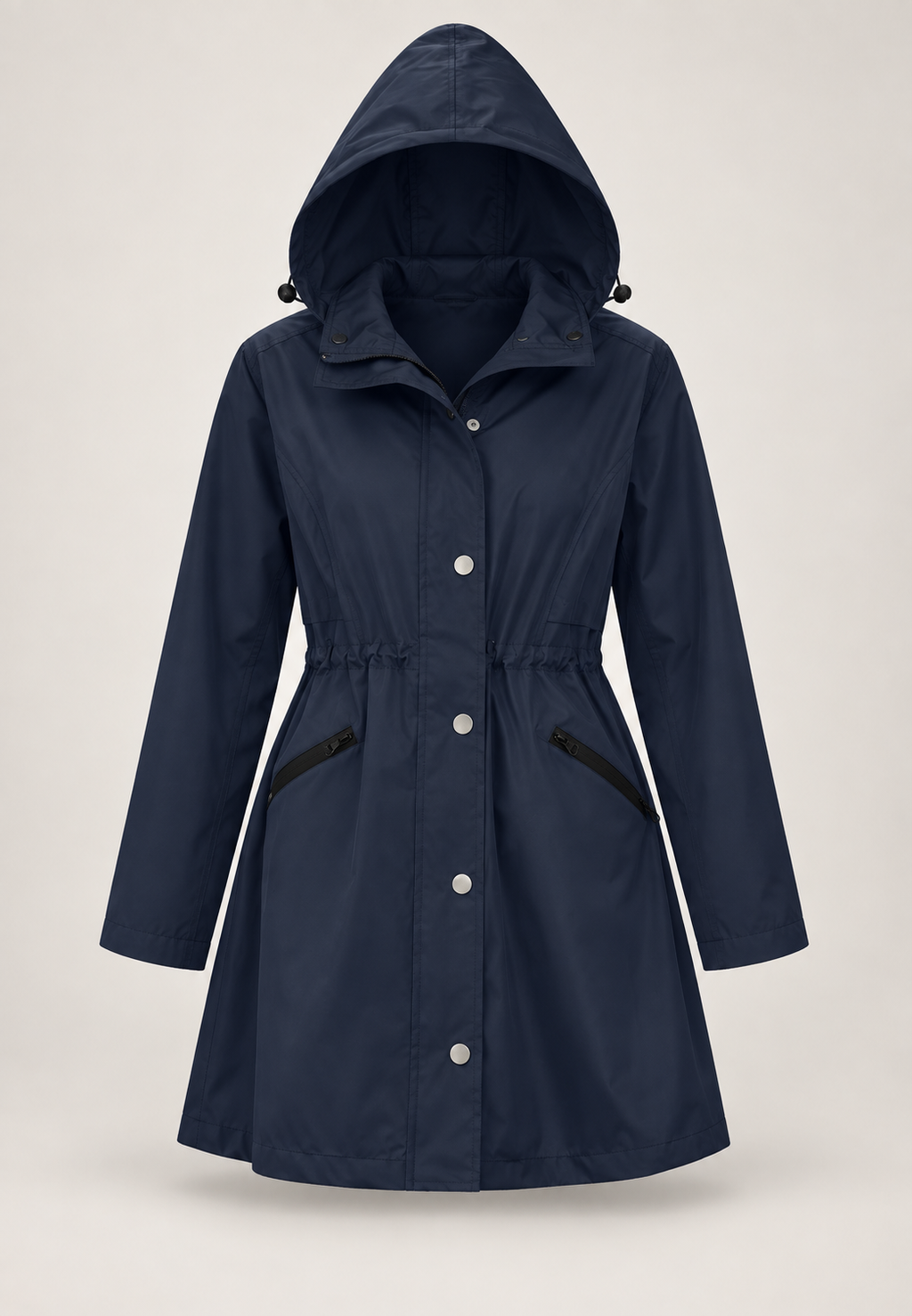 Parka impermeable mujer capucha cintura ajustable - Vérane
