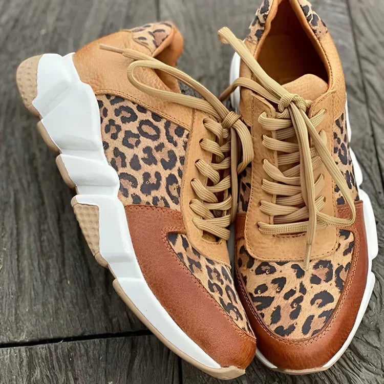 Eliana - Zapatillas de leopardo para mujer