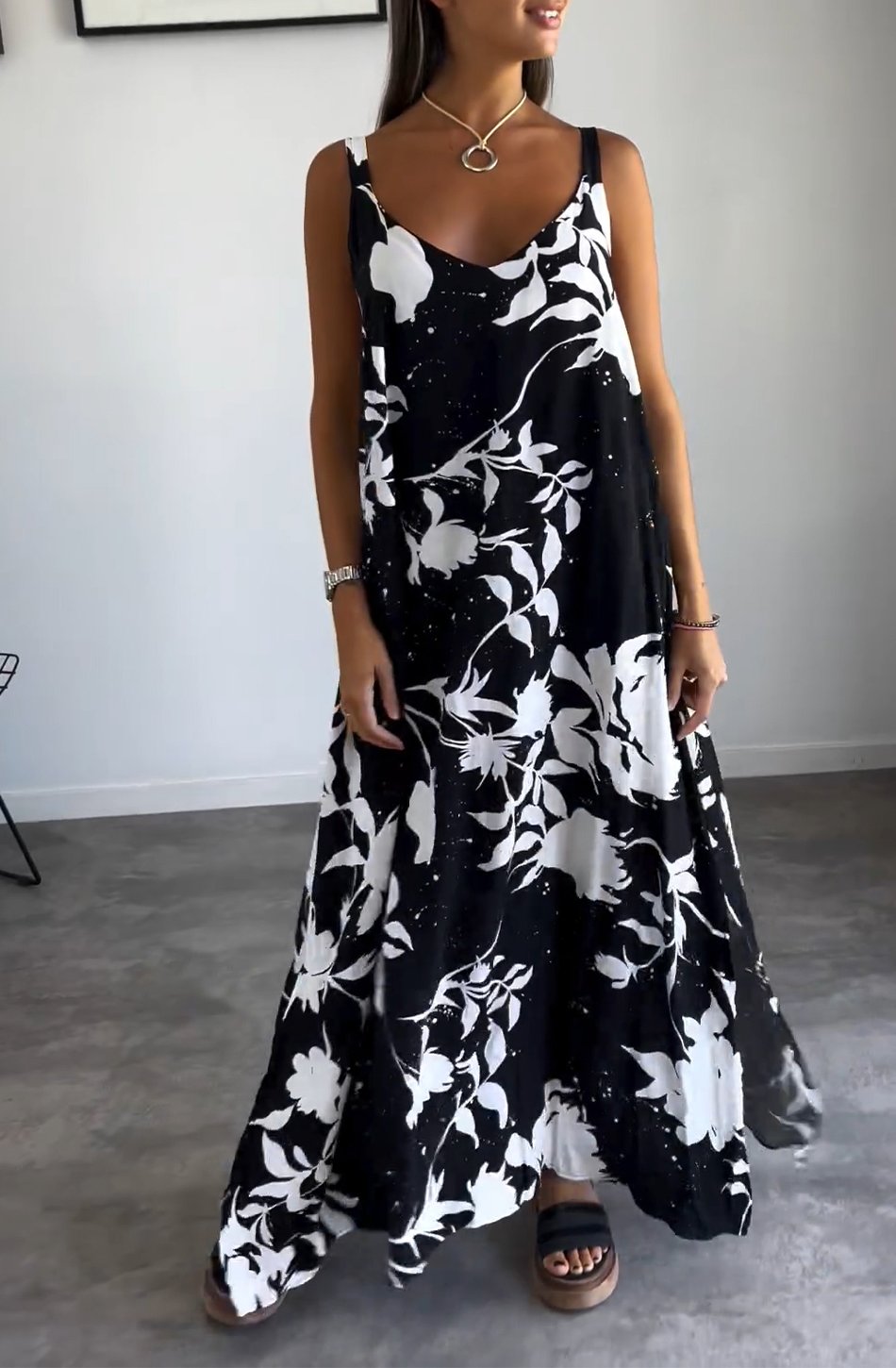 Elynn - Cómodo vestido estampado