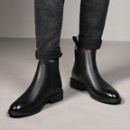 Botines de piel con diseño italiano para hombre - Arveon