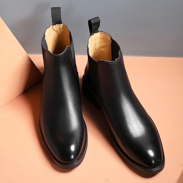 Botines de piel con diseño italiano para hombre - Arveon