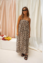 Maxi vestido de leopardo - Bonny
