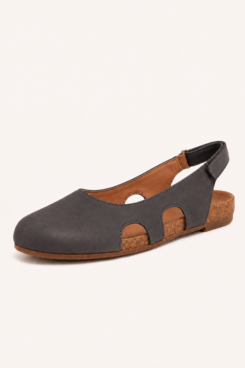 Sandalias planas cerradas para mujer con plantilla cómoda - Helga