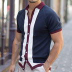 Emilio - Elegante camisa de punto para hombre, ligera y elegante