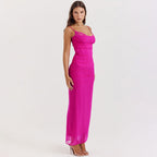 Frida - Vestido largo rosa