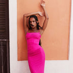 Frida - Vestido largo rosa
